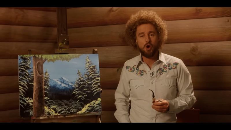 Hollywood Minute Owen Wilson channels Bob Ross in Paint