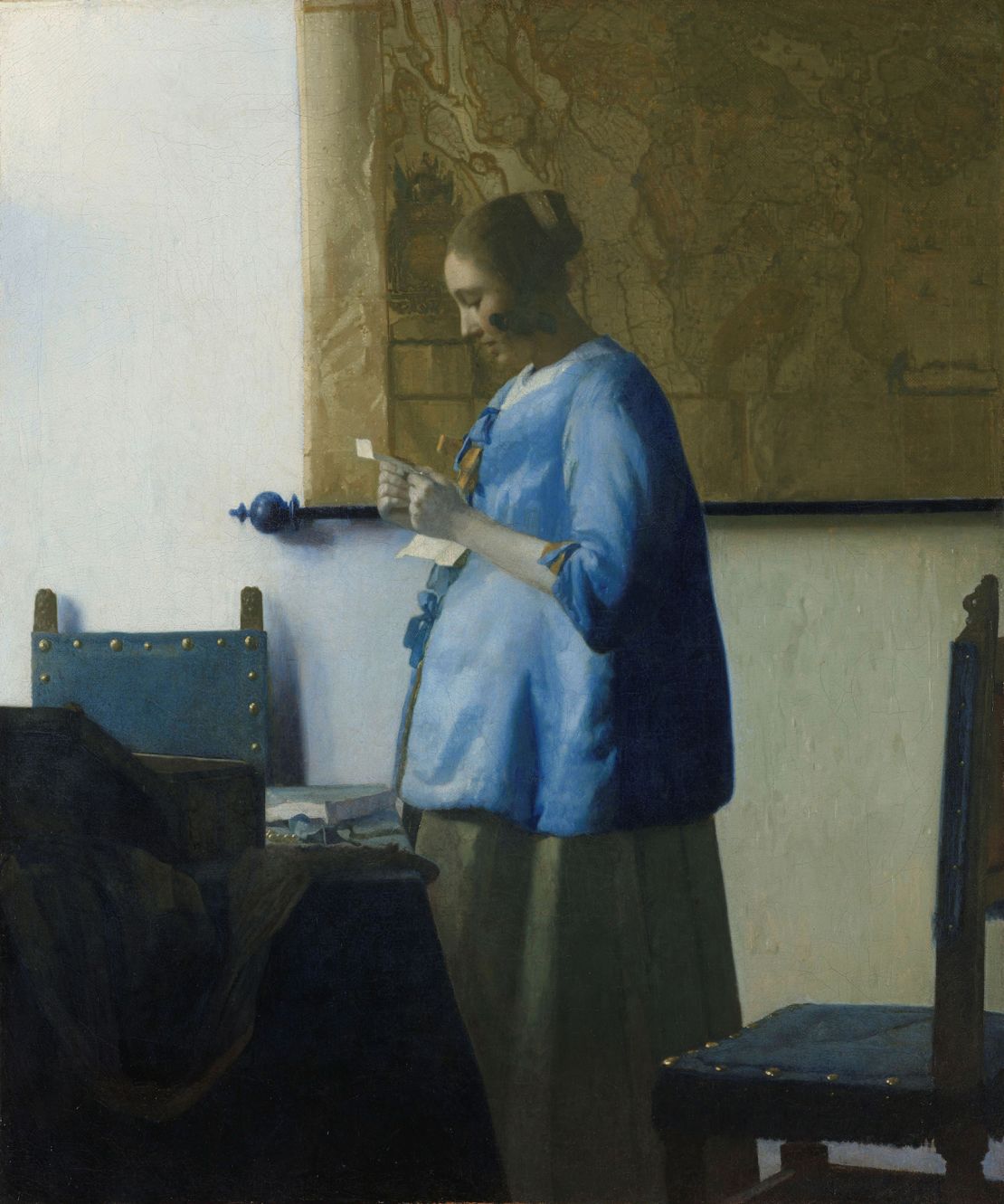 "Woman in Blue Reading a Letter," by Johannes Vermeer.