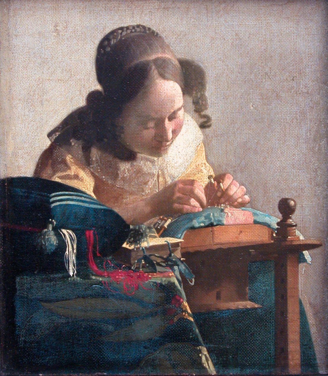 "The Lacemaker," by Johannes Vermeer.