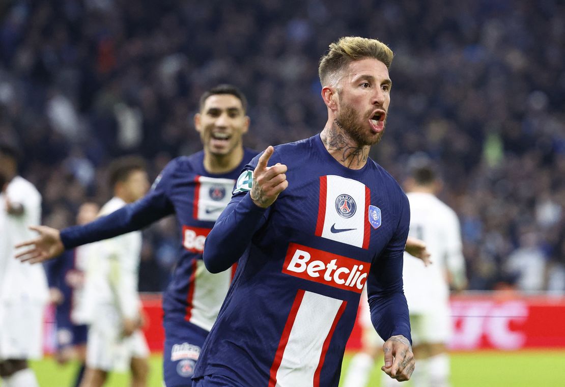 Sergio Ramos managed an equalizer for PSG in the first half -- but tough Marseille defending sealed the victory after Malinovskyi's go-ahead goal.
