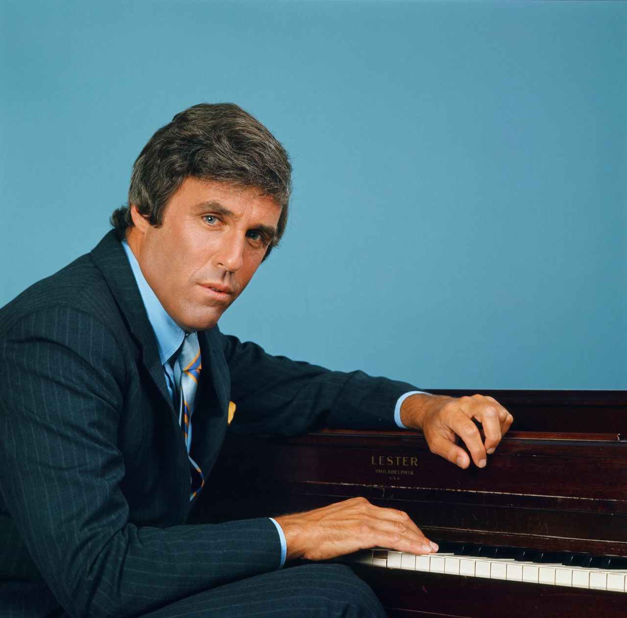 Bacharach poses in 1969 for an episode of the "Kraft Music Hall" TV series.
