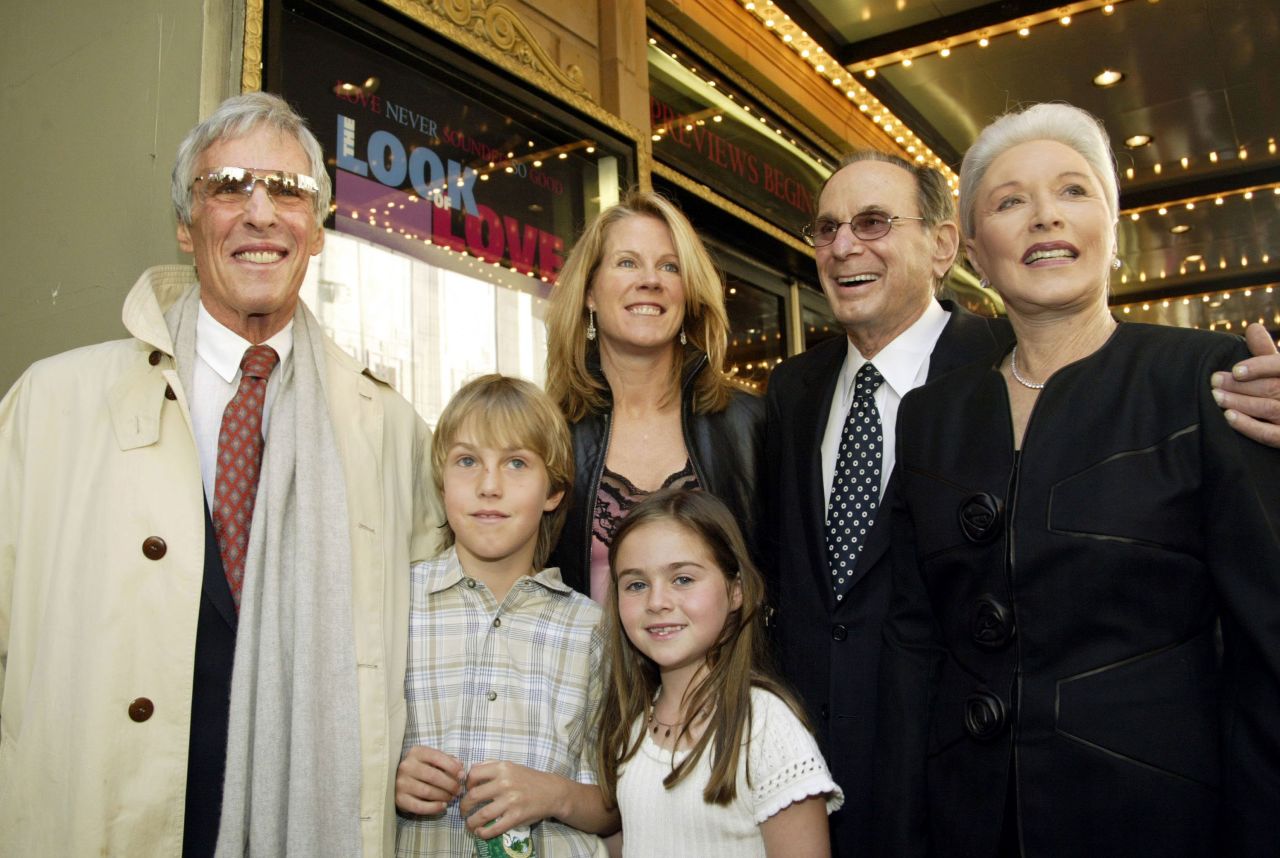 Bacharach — along with his fourth wife, Jane Hansen, and their children, Oliver and Raleigh — appear in New York with David and his wife, Eunice, for the opening night of "The Look of Love: The Songs of Burt Bacharach and Hal David" in 2003.