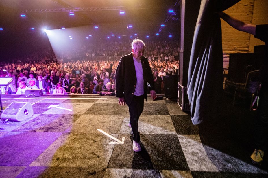 Bacharach walks off stage after performing at a jazz festival in Rotterdam, Netherlands, in 2019.