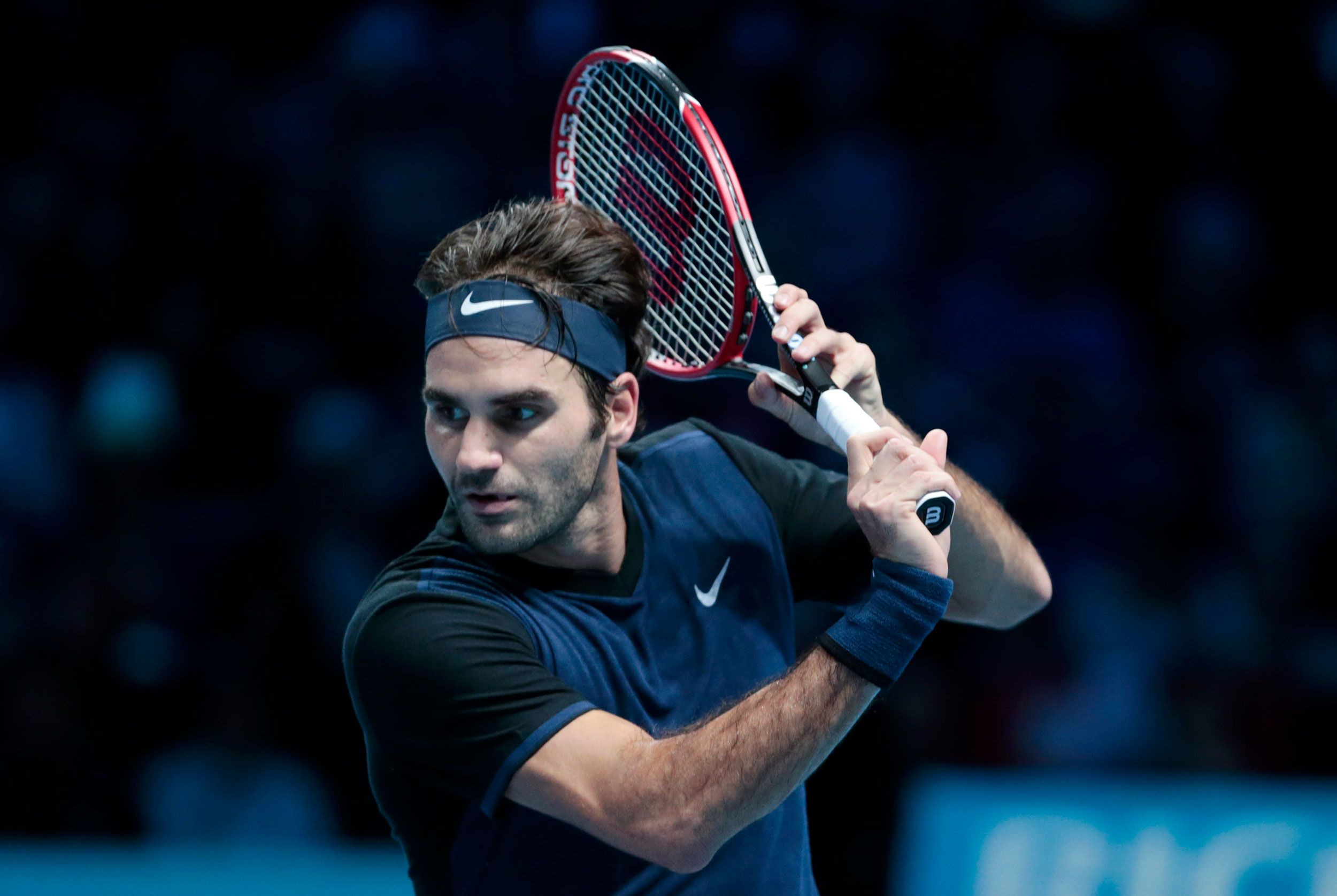 Méandre Net Sur Uniqlo Federer Tennis Courant Dominant Personne En