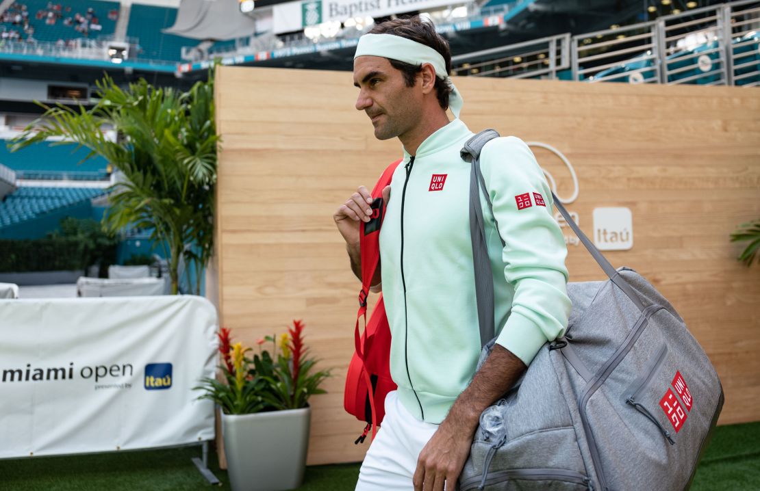 Federer signed a lucrative deal with Japanese brand Uniqlo in 2018.