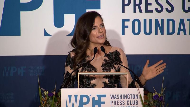 NextImg:Watch Republican joke about McCarthy and George Santos at press club event | CNN Politics