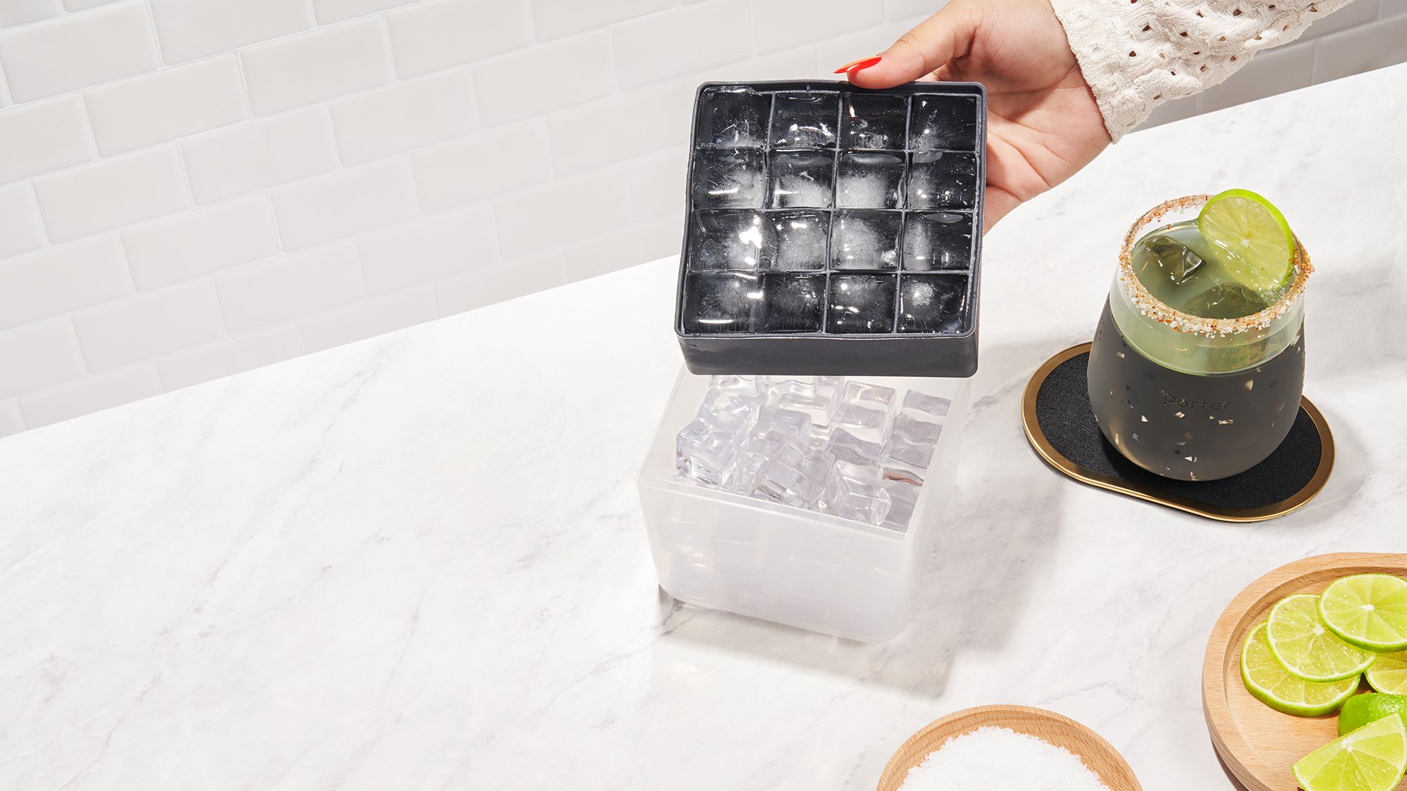 True Marbled Ice Cube Tray