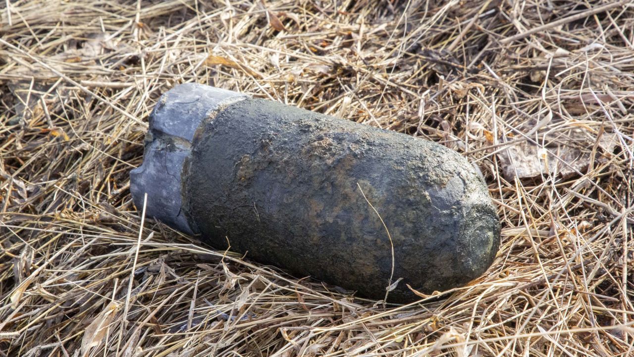 This shell was found Wednesday at Little Round Top, the scene of fierce fighting in 1863.
