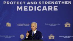 TAMPA, FLORIDA - FEBRUARY 09: U.S. President Joe Biden speaks during an event to discuss Social Security and Medicare held at the University of Tampa on February 09, 2023 in Tampa, Florida. The visit comes two days after his State of the Union address in Washington, where accused some republicans of wanting to cut social security and medicare. (Photo by Joe Raedle/Getty Images)