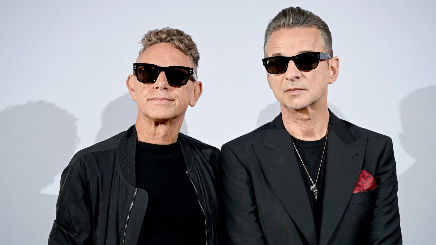 (From left) Martin Gore and Dave Gahan of the British band Depeche Mode, seen here in October in Berlin, are back with new music.