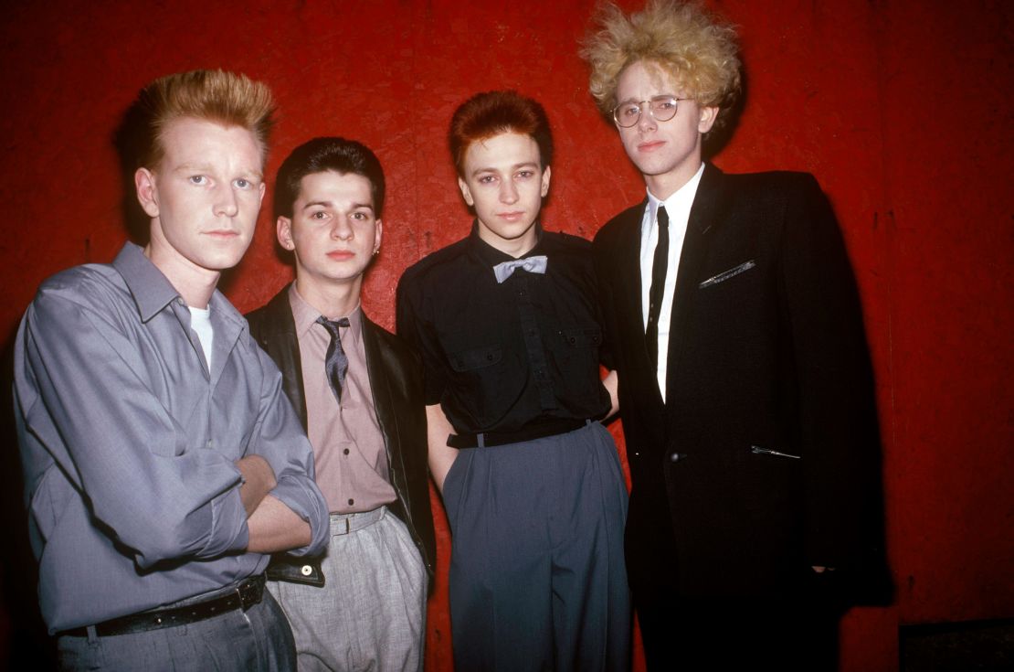 (From left) Depeche Mode members Andrew Fletcher, Dave Gahan, Alan Wilder and Martin Gore in 1982. 