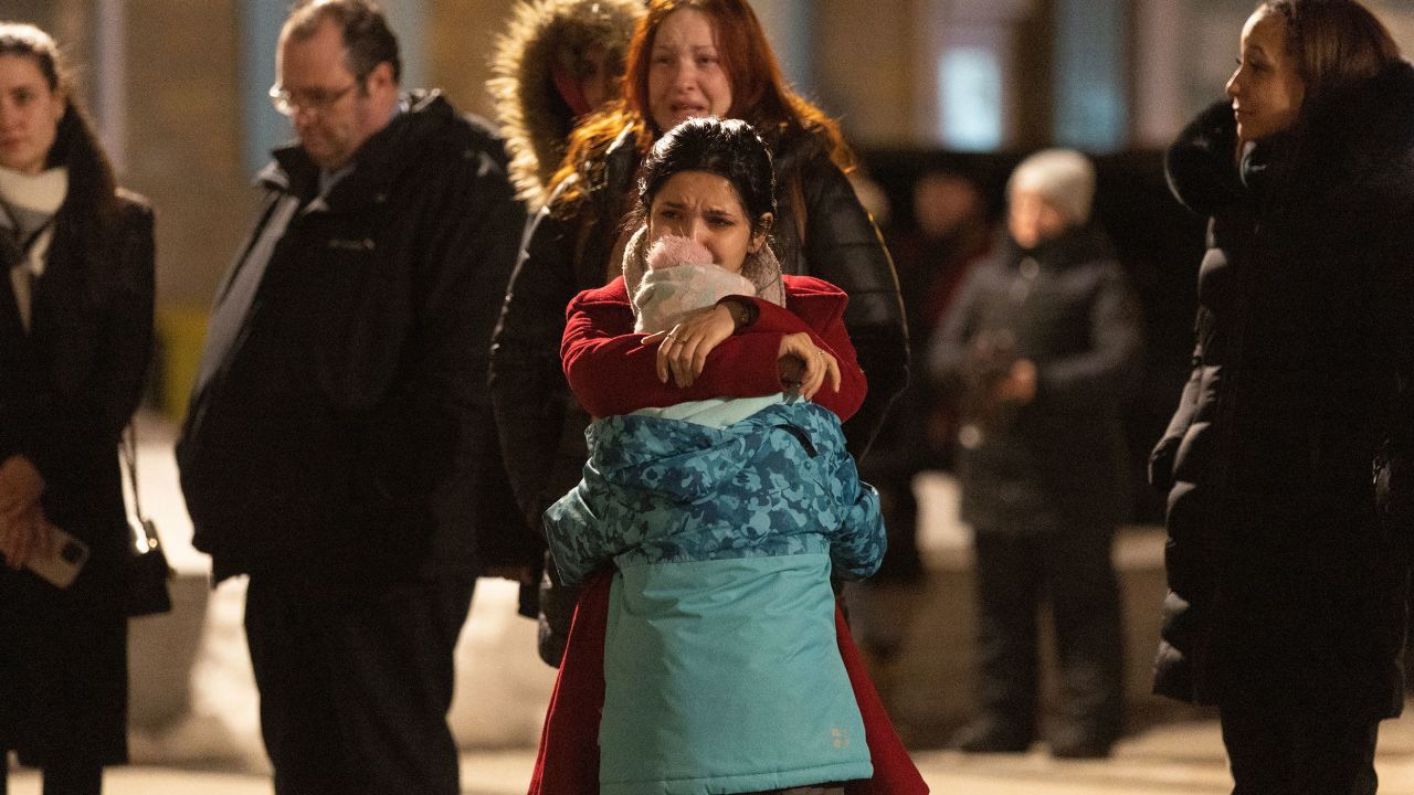 A vigil was held Wednesday outside a church close to the crash site.