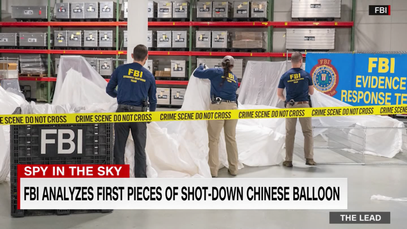 The FBI is analyzing pieces of the Chinese spy balloon shot down off the U.S. coast | CNN