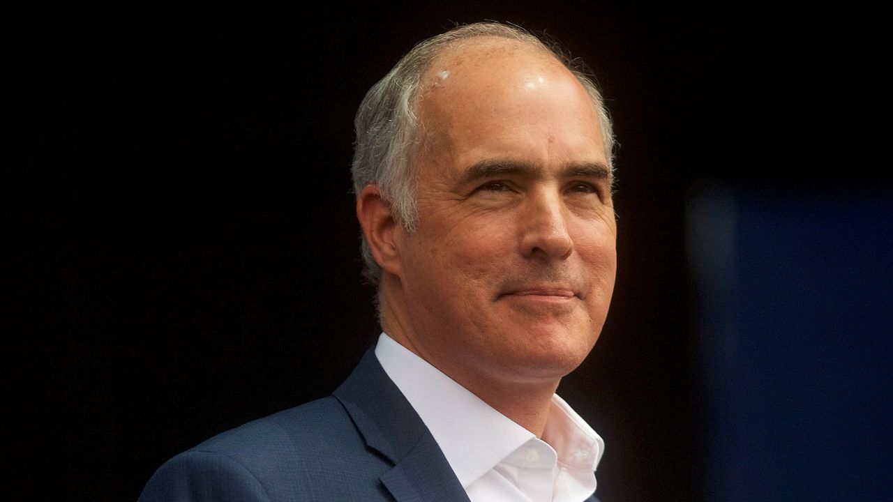 PHILADELPHIA, PA - SEPTEMBER 21:  Senator Bob Casey (D- PA) addresses supporters before former President Barack Obama speaks during a campaign rally for statewide Democratic candidates on September 21, 2018 in Philadelphia, Pennsylvania.  Midterm election day is November 6th.  (Photo by Mark Makela/Getty Images)