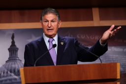 WASHINGTON, DC - SEPTEMBER 20: U.S. Sen. Joe Manchin (D-WV) speaks at a press conference at the U.S. Capitol on September 20, 2022 in Washington, DC. Manchin spoke on energy permitting reform and preventing a government shutdown. (Photo by Kevin Dietsch/Getty Images)