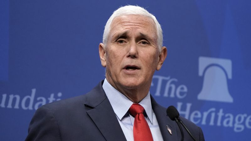NextImg:FBI conducting search of former Vice President Mike Pence's home | CNN Politics