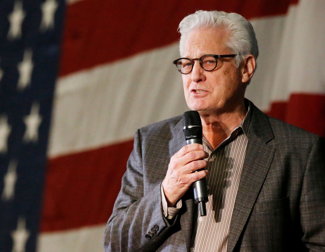 David Green, founder of Hobby Lobby, speaks at a  campaign rally for then- presidential candidate Sen. Marco Rubio on February 29, 2016, in Oklahoma City.