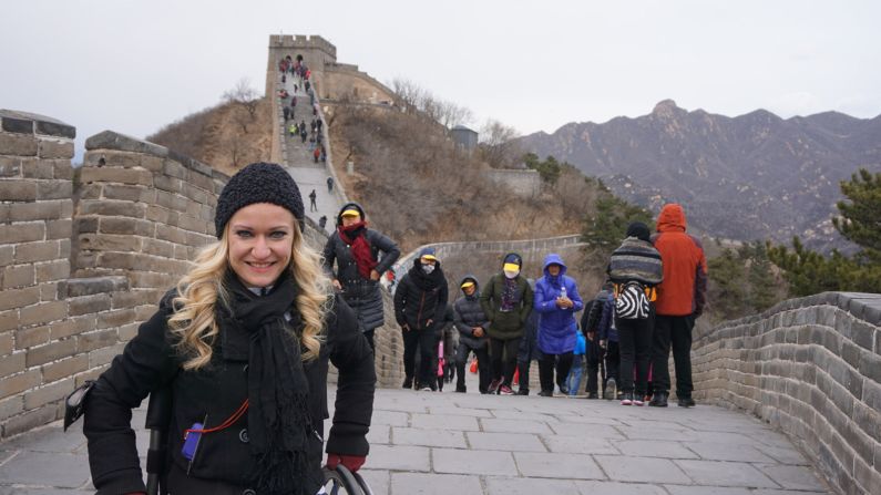 <strong>Inspiring others: </strong>Bruns shares stories from her travels on her Instagram account and has received many encouraging message from other travelers with disabilities.<br />