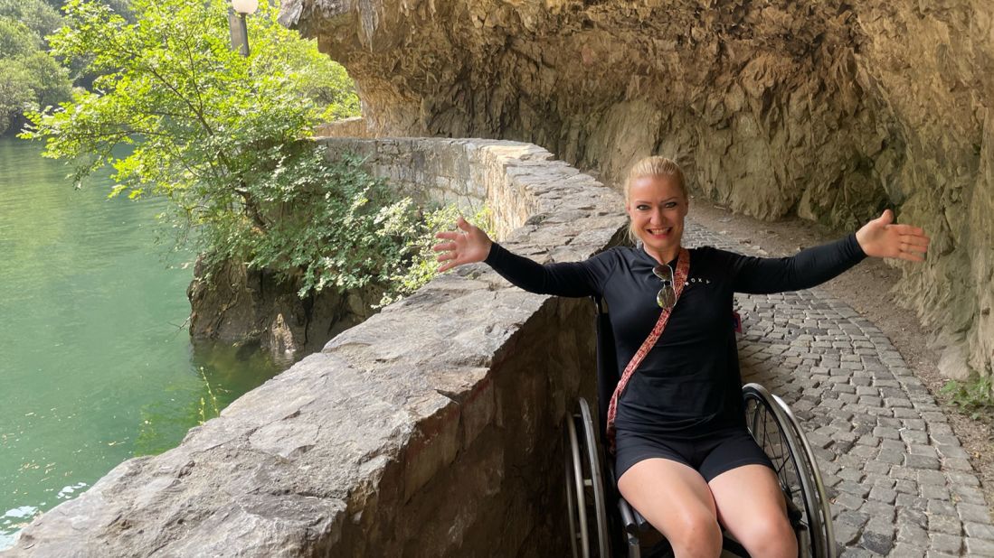 <strong>Breaking barriers: </strong>Renee Bruns, who is a full-time wheelchair user, has traveled to 117 of the 195 UN-recognized countries and territories on the globe.