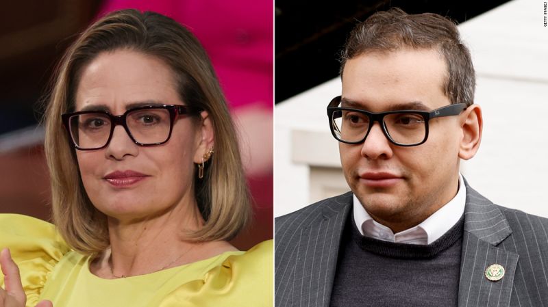 NextImg:'This is a lie': Sinema's office denies Santos' account of friendly exchange during State of Union | CNN Politics