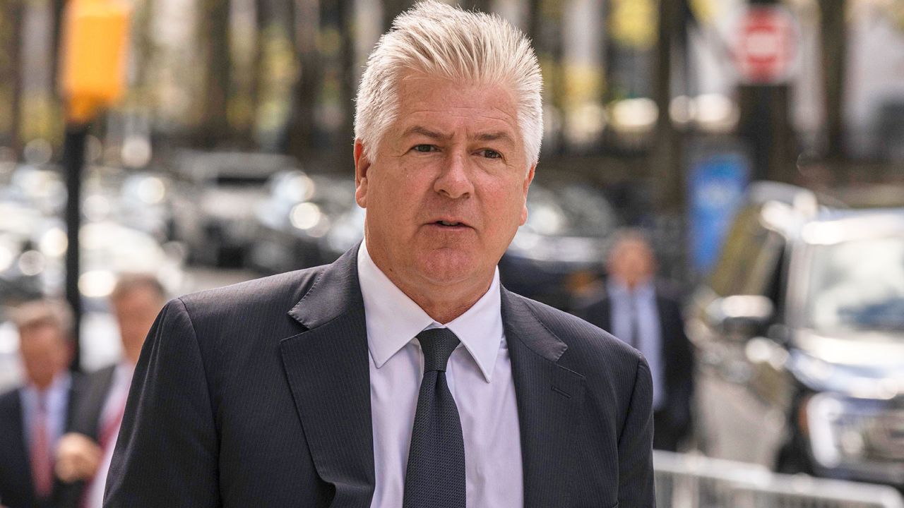M. Evan Corcoran is pictured at the Brooklyn Federal Courthouse on September 20, 2022, in New York City. 