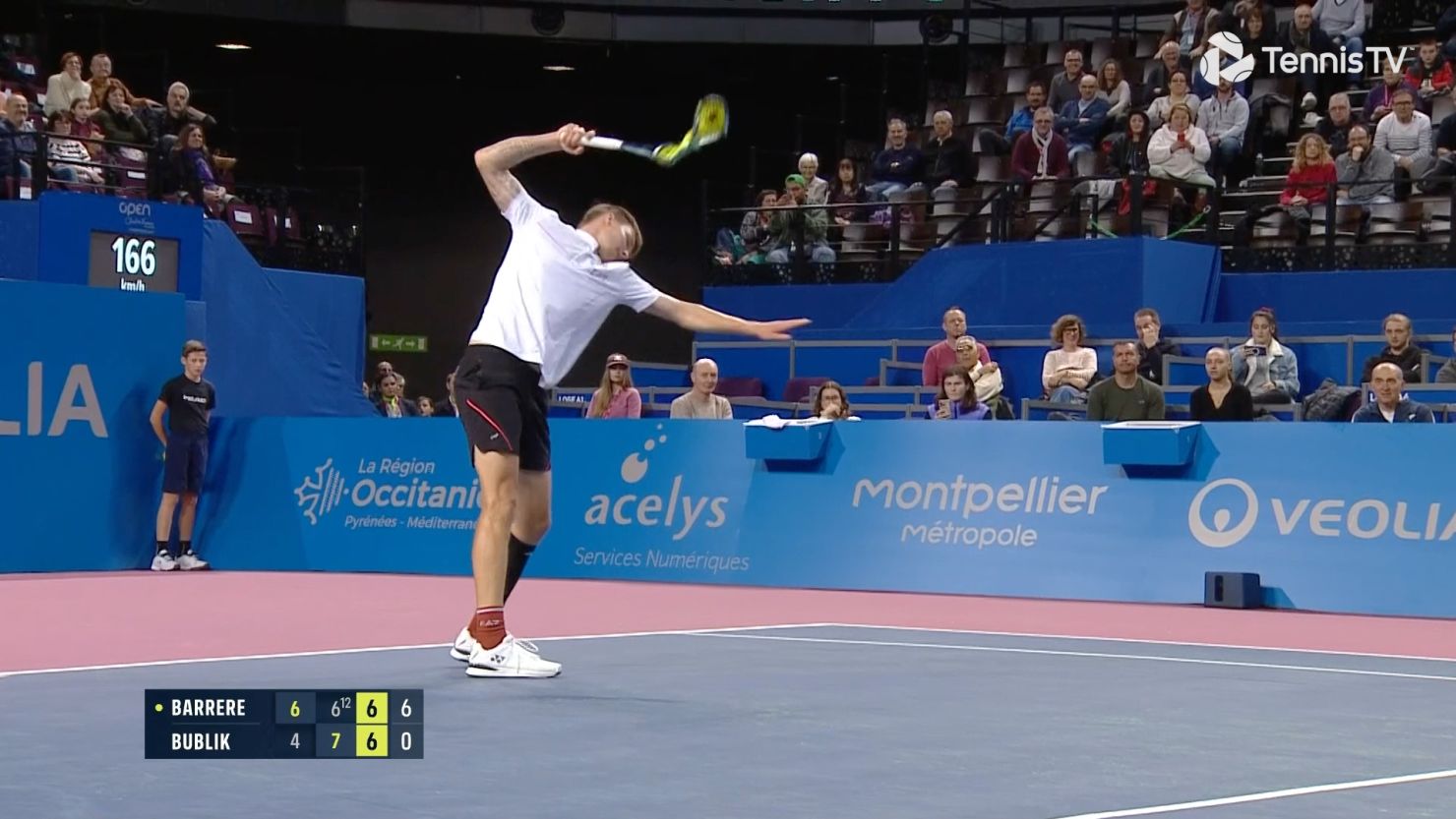 Alexander Bublik smashes three rackets during Open Sud de France loss