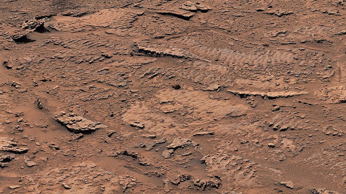 Billions of years ago, waves on the surface of a shallow lake stirred up sediment that over time formed into rocks with rippled textures. The evidence of waves and water is the clearest proof NASA's Curiosity Mars rover has found to date.