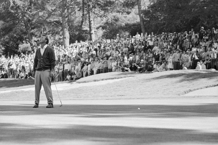<strong>Arnold Palmer, US Open (1966) </strong>Even "The King" wasn't immune to a meltdown. Carrying a seven-shot lead into the back nine of the 1966 US Open, Palmer looked to be strolling towards an eighth career major in San Francisco, only to bogey five of the next seven holes as Billy Casper roared back to force an 18-hole playoff. The nightmare then repeated itself for Palmer, who started strong before dropping four shots across a three-hole stretch to lose out by four strokes to Casper.