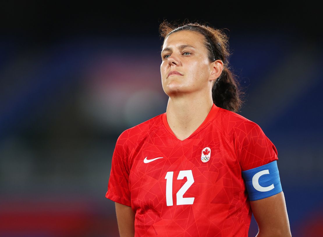Christine Sinclair was part of the gold-medal winning team at the Tokyo Olympics.
