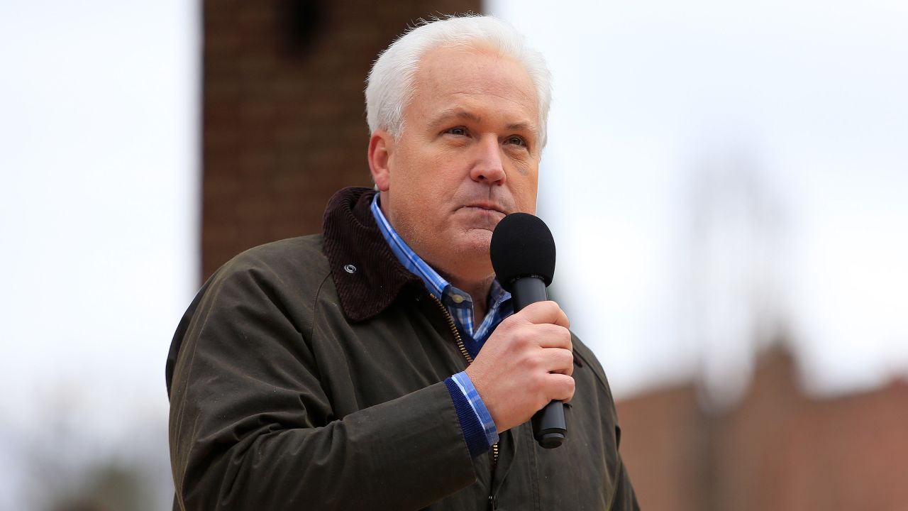 Matt Schlapp speaks to the crowd during the SAVE AMERICA TOUR at The Bowl at Sugar Hill on January 3rd, 2021 in Sugar Hill, Georgia. Schlapp is an American lobbyist, political activist and the chairman of the American Conservative Union. 