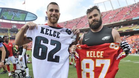 The Kelce brothers are making history in this year's Super Bowl.