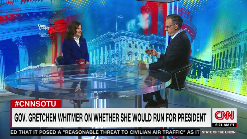 Whitmer leaves door open to future presidential run but says ‘I’m not making plans’ | CNN Politics