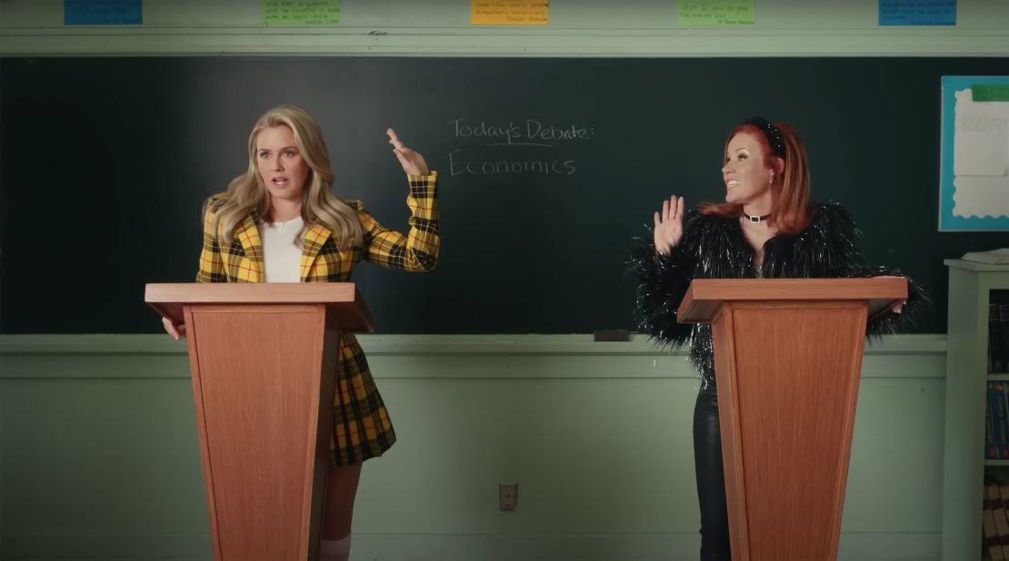 Alicia Silverstone (left) reprised her "Clueless" role in an ad for Rakuten.