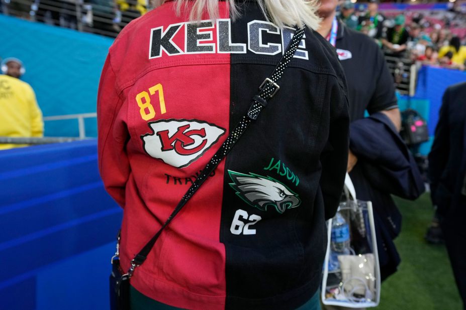 Donna Kelce Cheers for Sons in Chiefs-Eagles Outfit at Super Bowl
