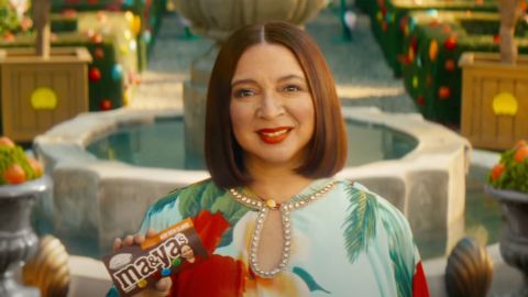 Maya Rudolph in an M&M's commercial during Super Bowl LVII.