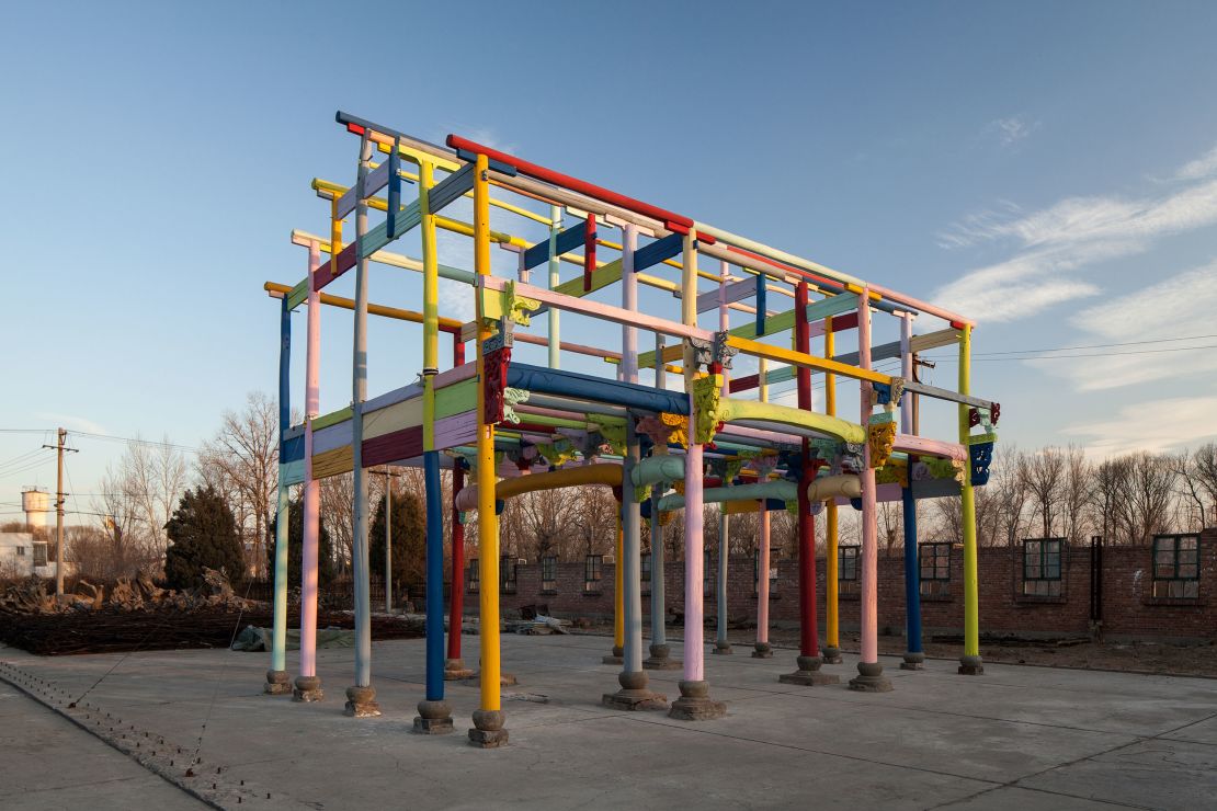 Ai's "Coloured House" is one of several artworks showing outside the main exhibition space.