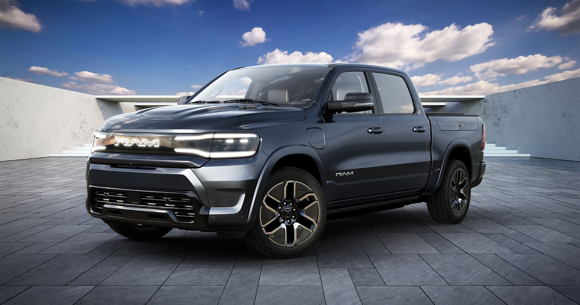 Ram electric pickup truck can go 500 miles on a charge, says Stellantis