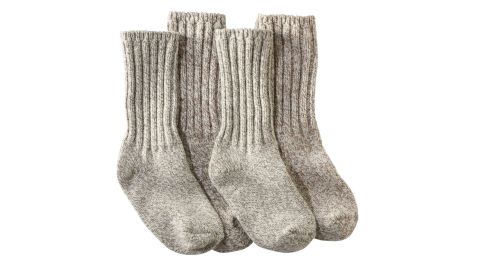 LLBean Merino Wool Ragg socks with underline