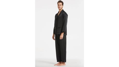underscored LilySilk 22 Momme Long Silk Pajamas Set