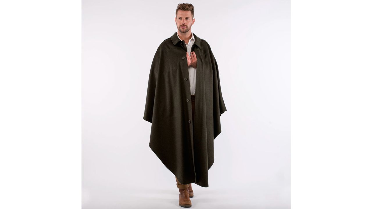 underscored Robert W. Stolz Men's Green Loden Cape