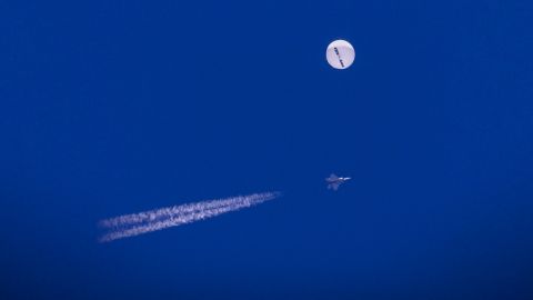 The high-altitude balloon spotted above the United States.