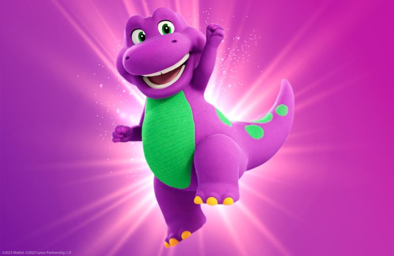 Barney the cheap dinosaur plush