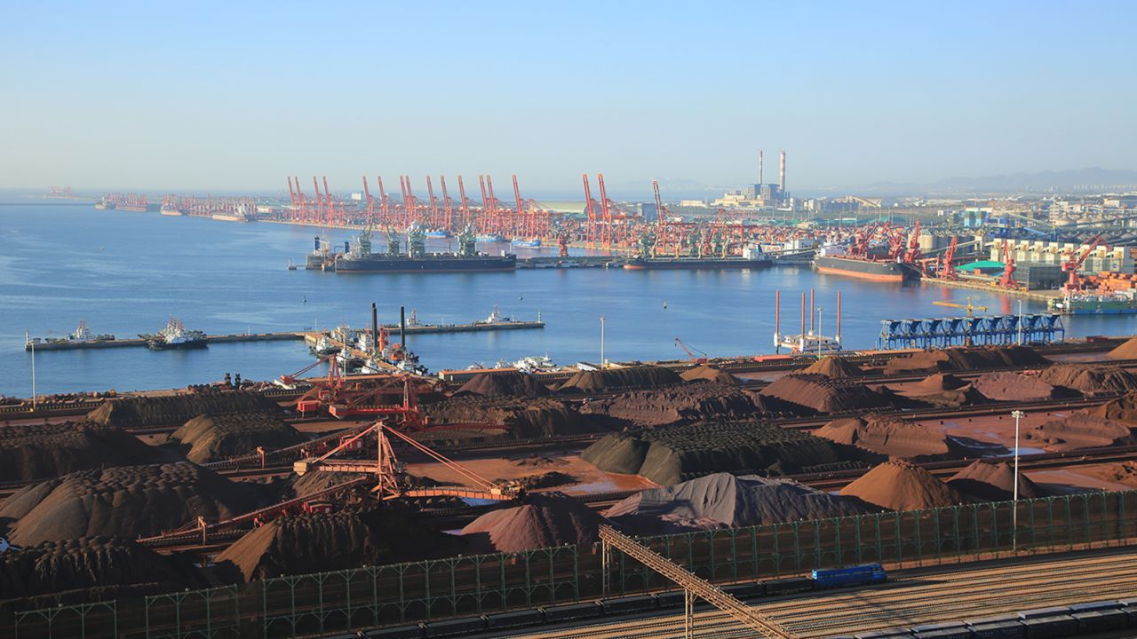 Rizhao is home to a deep-water port in Shandong province, eastern China.
