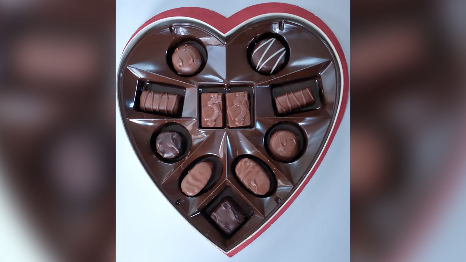 Heart-shaped boxes held more than candy
