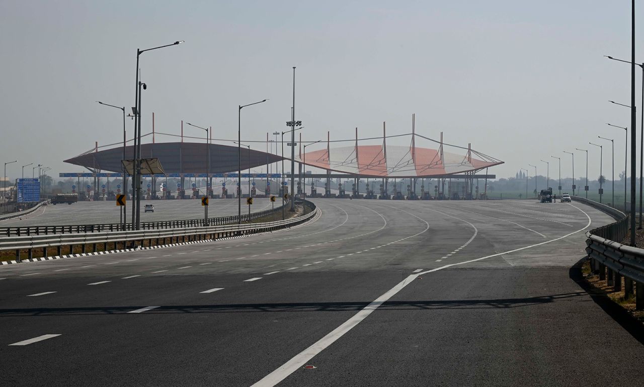 The Delhi Mumbai Expressway pictured on February 10, 2023. 