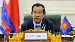 Cambodian Prime Minister Hun Sen in Phnom Penh on June 26, 2020.