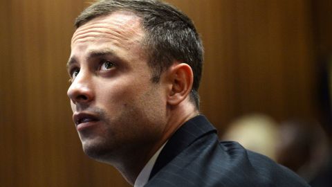 Oscar Pistorius pictured during the second day of the trial at the North Gauteng High Court in Pretoria, March 4, 2014.