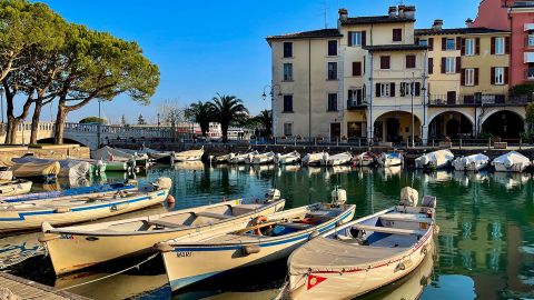 The couple were on Lake Garda when they decided to stay on the water -- all the way to Brazil.