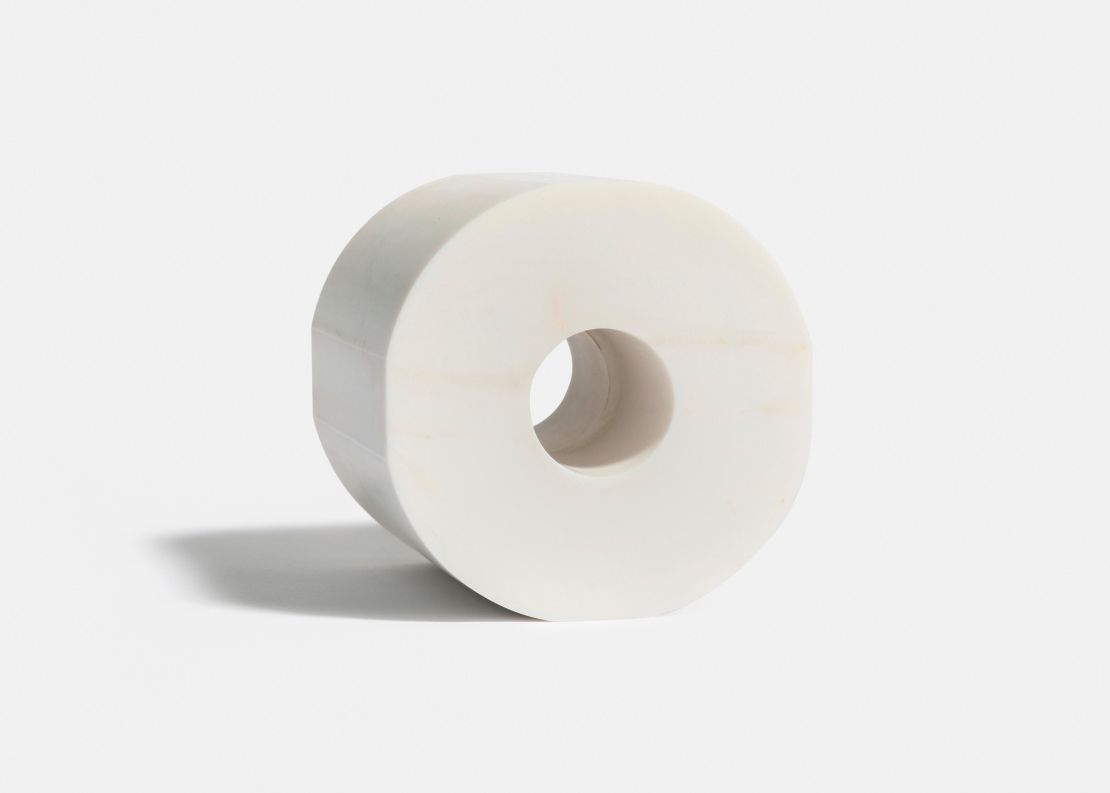 Ai Weiwei's 2020 artwork "Marble Toilet Paper."