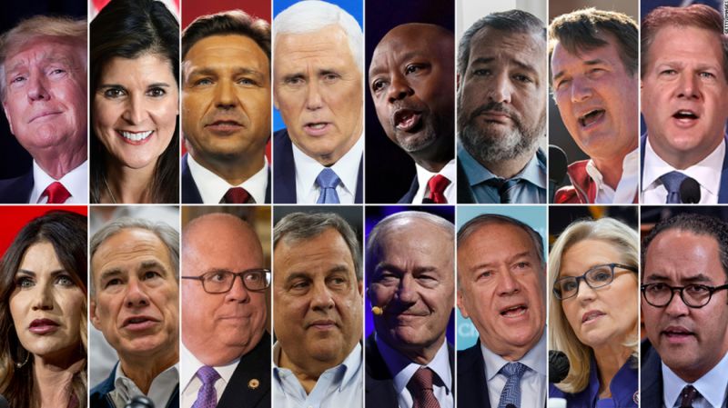 A break down of the candidates running for president in 2024